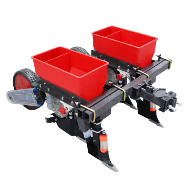 玉米播种机手扶拖拉机四轮微耕机双行新款大豆精播施肥一体机器