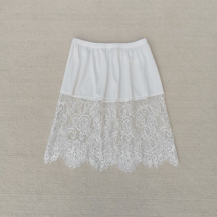 外贸睫毛蕾丝内衬裙防走光防透旗袍衬裙半身裙女时尚新款打底中裙