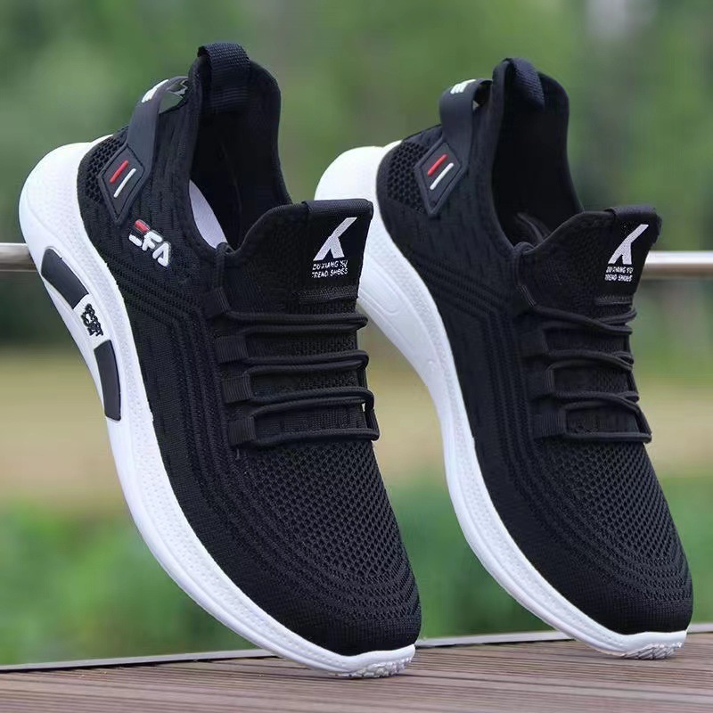One Piece Dropshipping Spring and Autumn New Lace-up Comfortable Light Running Shoes Men's Sneaker Soft Bottom Wholesale Male Student Shoes