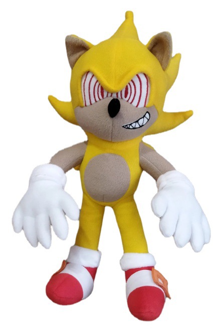 预售跨境新品 fleetway super sonic plush超级索尼克公仔 玩偶