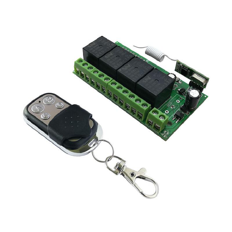 fbd-yk04直流12伏无线遥控开关4路遥控开关电机马达灯具遥控开关