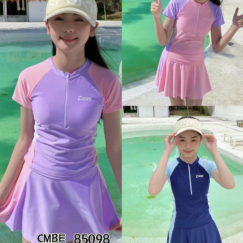 2024儿童泳衣女童少女泳衣新款夏季女孩游泳衣-阿里巴巴