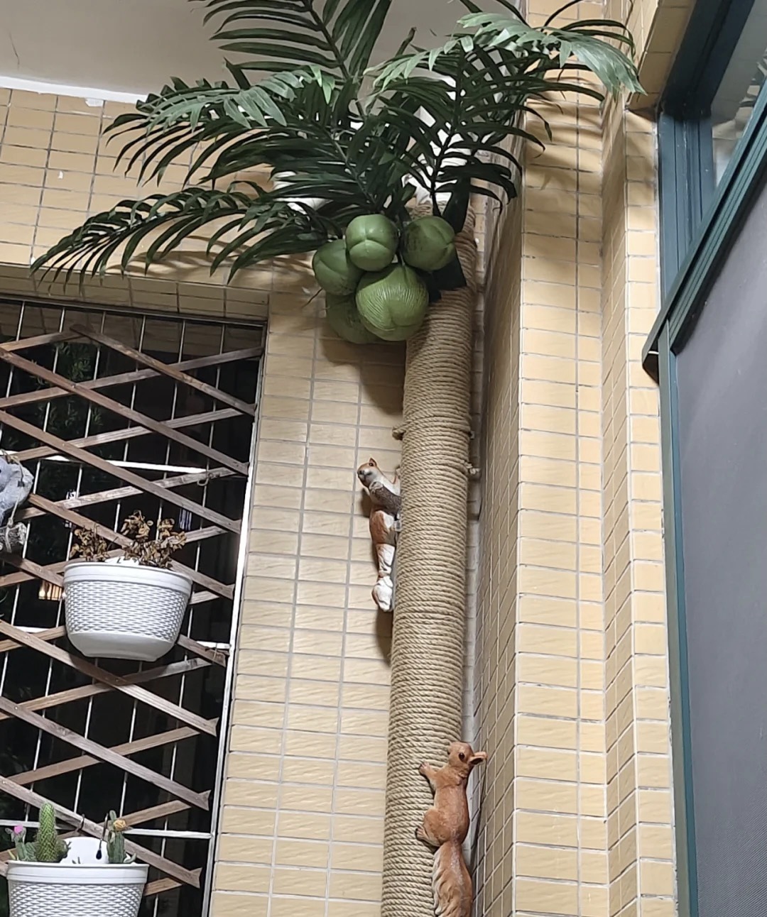 空调管装饰遮挡阳台水管装饰管道改造美化遮丑diy麻绳包管装饰