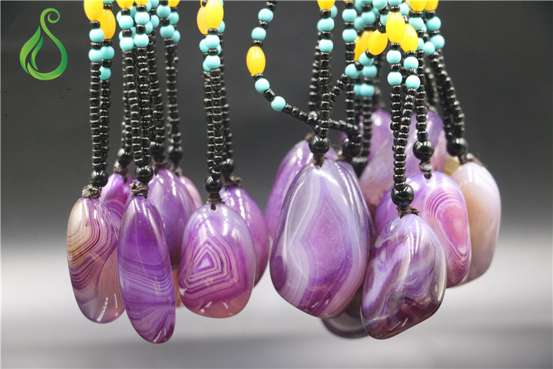 巴西缠丝玛瑙原石裸石紫罗兰玉髓护心石情侣姻缘石挂件手把件批发