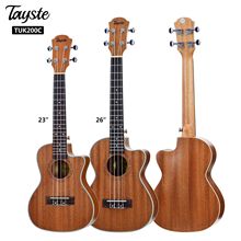 ukulele批发缺角尤克里里23/26寸全桃花芯哑光乌克丽丽 四弦小吉