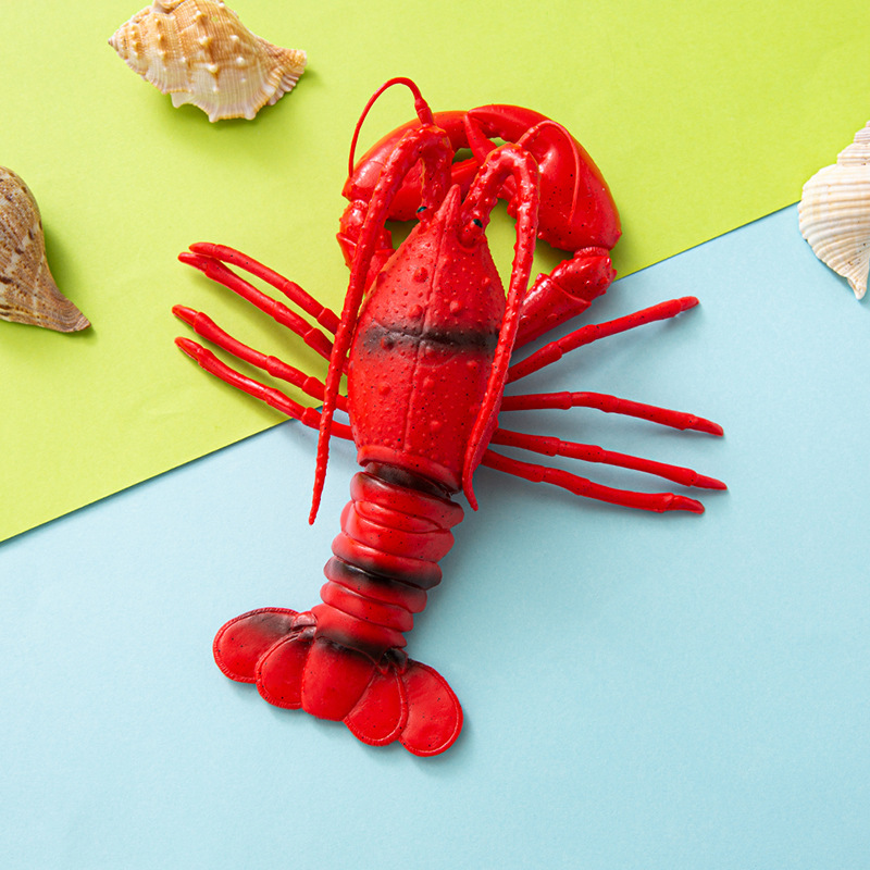 仿真发声螃蟹帝王蟹龙虾软胶海洋动物模型儿童亲子互动玩具-阿里巴巴