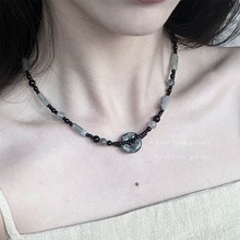 「香灰琉璃」新中式平安扣项链小众设计复古串珠锁骨链百搭颈链女