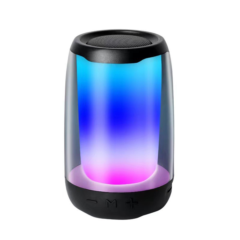 LED Colored Lamp Bluetooth Audio Color Changing Breathing Ambience Light Bluetooth Speaker Paty Outdoor Ambience Light Subwoofer Sound