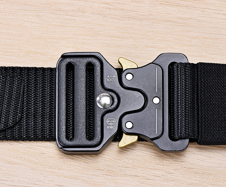 男士战术腰带眼镜蛇机能户外尼龙插扣皮带合金扣男帆布工装裤腰带
