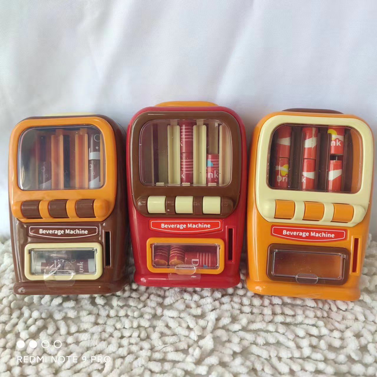 沃贝星 999-16儿童过家家玩具 饮料贩卖机 9个装手动贩卖机-阿里巴巴