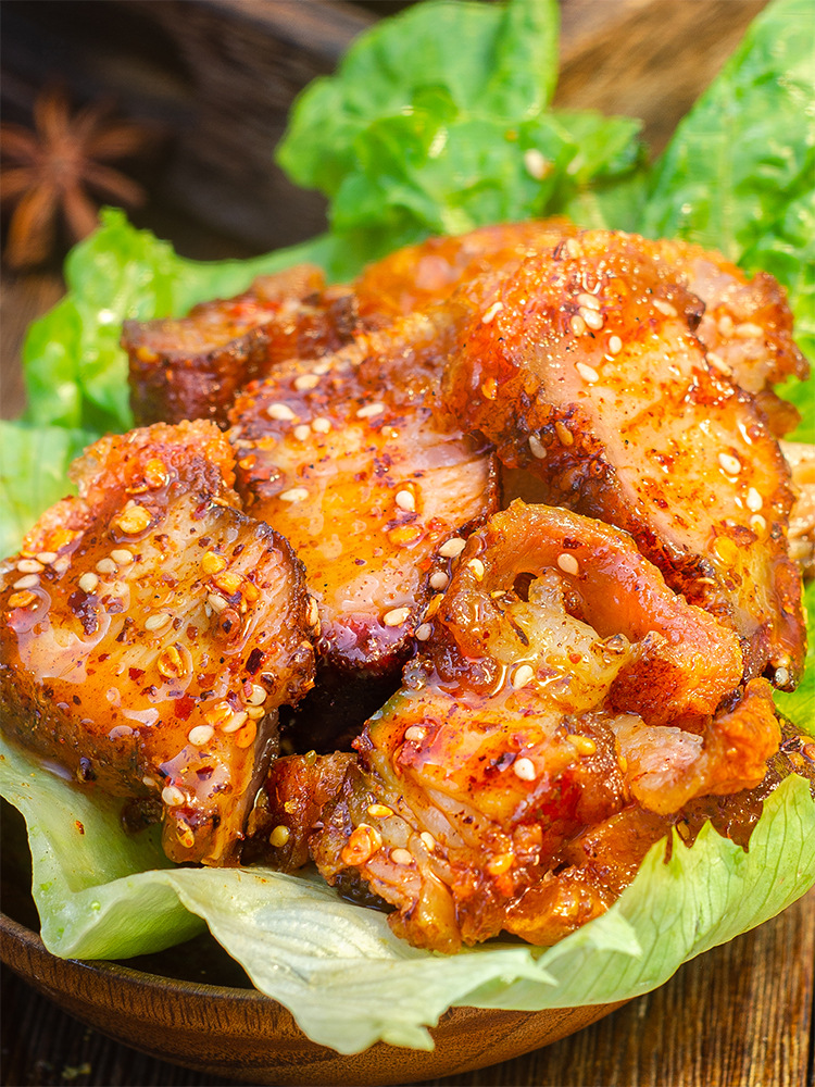 脆皮烤肉五花肉熟食零食小吃猪油渣休闲网红整条酥脆即食追剧