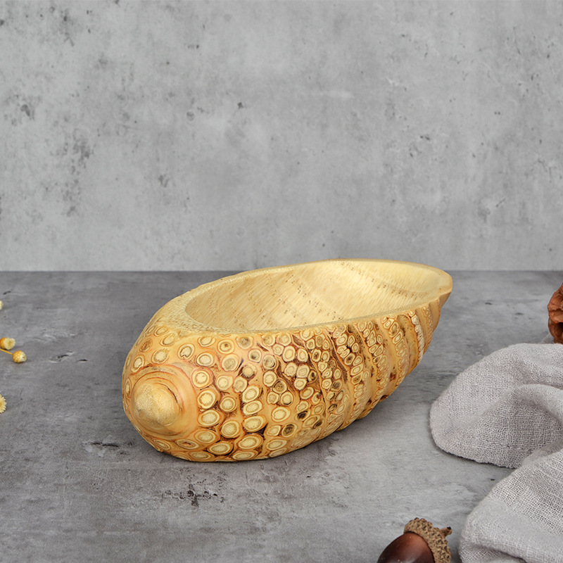 竹根盘中号竹器超大根雕工艺品天然造型竹藤精品竹提篮特色餐饮具