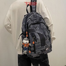 潮牌双肩包男士韩版时尚潮流大容量旅行电脑背包高中生大学生书包