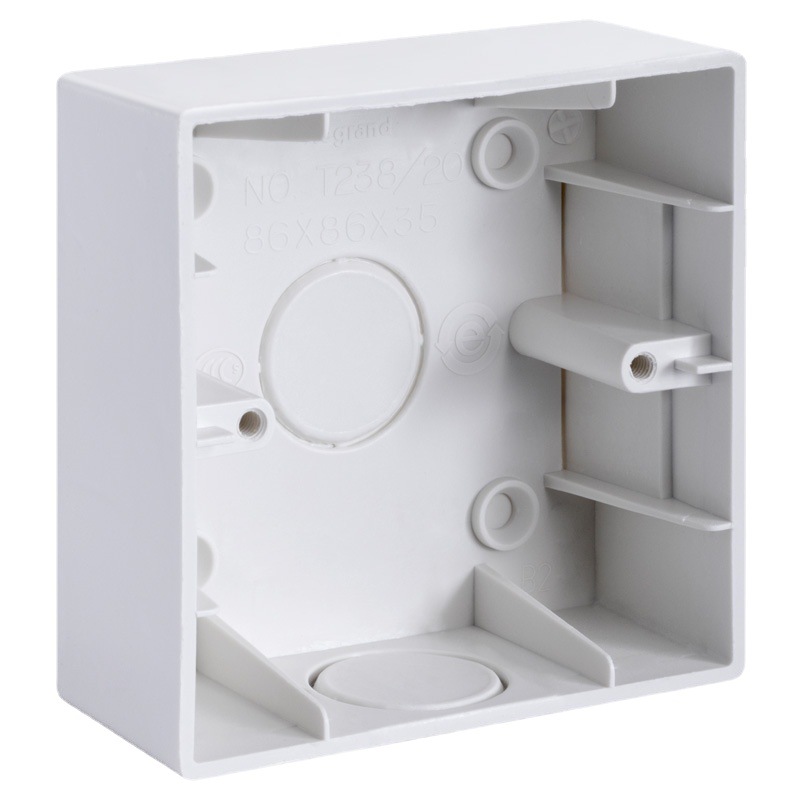 tcl罗格朗开关插座 通用型明装底盒 86型 国标底盒明盒明装墙壁盒