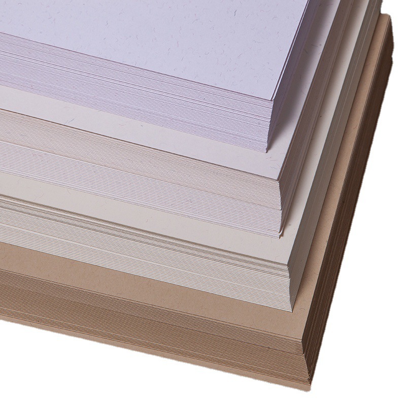 120克220克300g克棉芯纸a4/a3超白米黄卡其色丝棉纸棉絮纸卡纸特