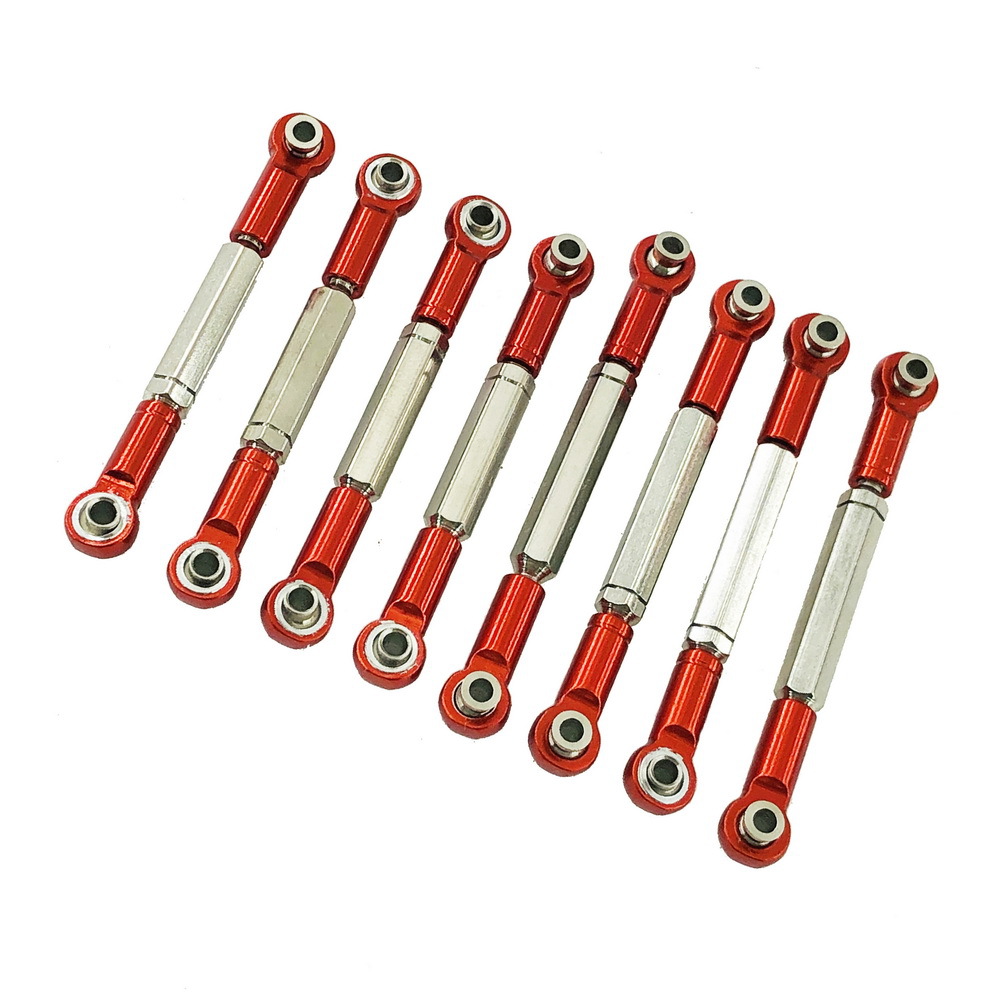 顽皮龙可调式正反牙拉杆 金属配件 wpl-16 金属拉杆 半卡军卡皮卡