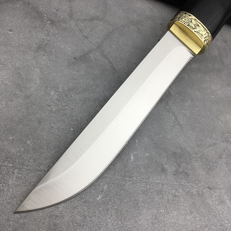 日本武士短刀锋利一体龙骨高硬度户外刀具直刀防身随身野外求生刀