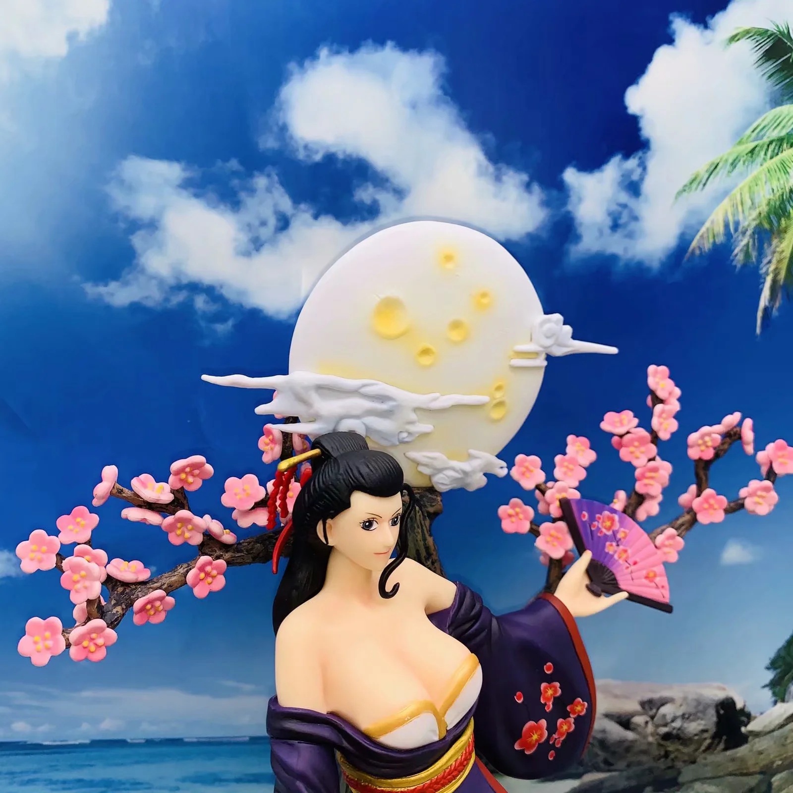 海贼王 gk 和之国 和风 和服 罗宾 女帝 场景 雕像 盒装手办