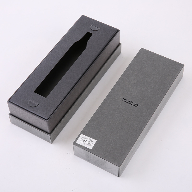 定做电动牙刷礼盒灰色特种纸上下盖礼盒中缝保温杯水杯杯包装盒子