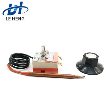 油炸锅用恒温器电锅炉热水器恒温器万能烤箱温控器带旋钮开关