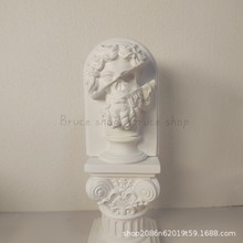 宙斯雕像素描人头树脂仿石膏像高级复古道具欧式摆件玄关家居装饰