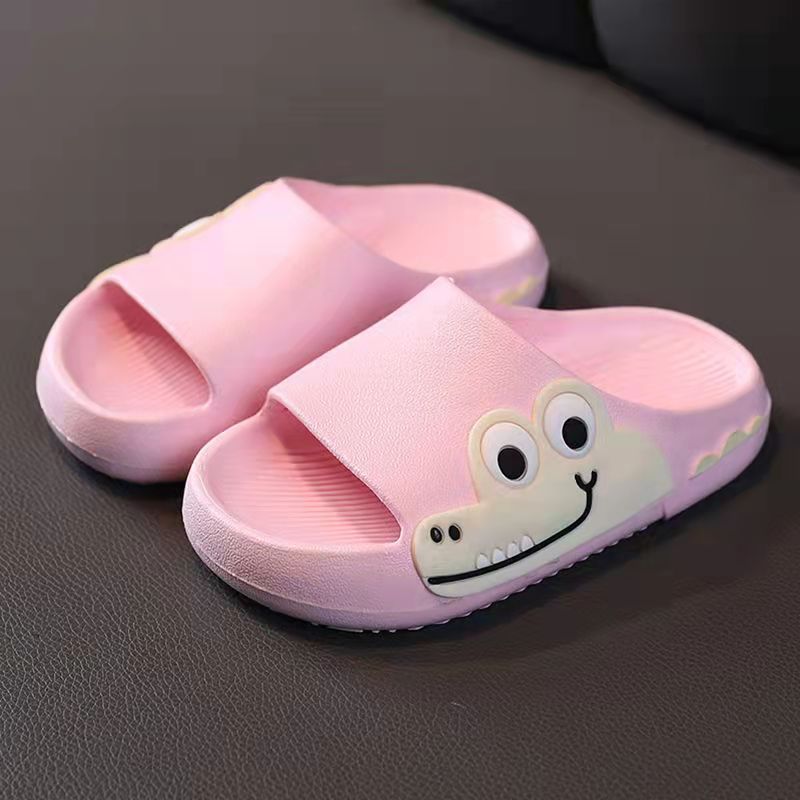 Children's Slippers Summer New Cartoon Dinosaur Cute Baby Non-Slip Bathroom Slippers Boys Girls' Slipper