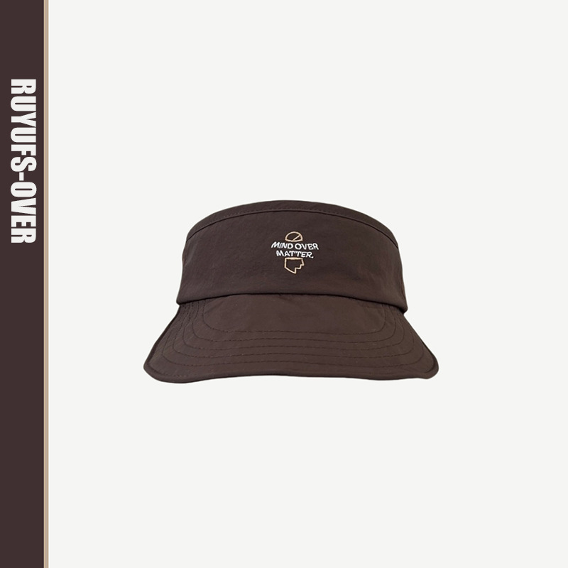 大头围速干空顶帽女夏户外防晒帽檐加宽显脸小遮阳平沿鸭舌帽子男