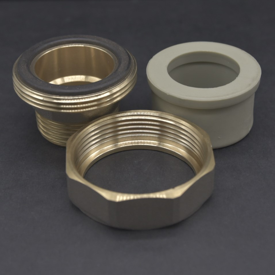 厂家直供水暖ppr铜管件家装工程冷热水管双色ppr铜活接内外牙接头