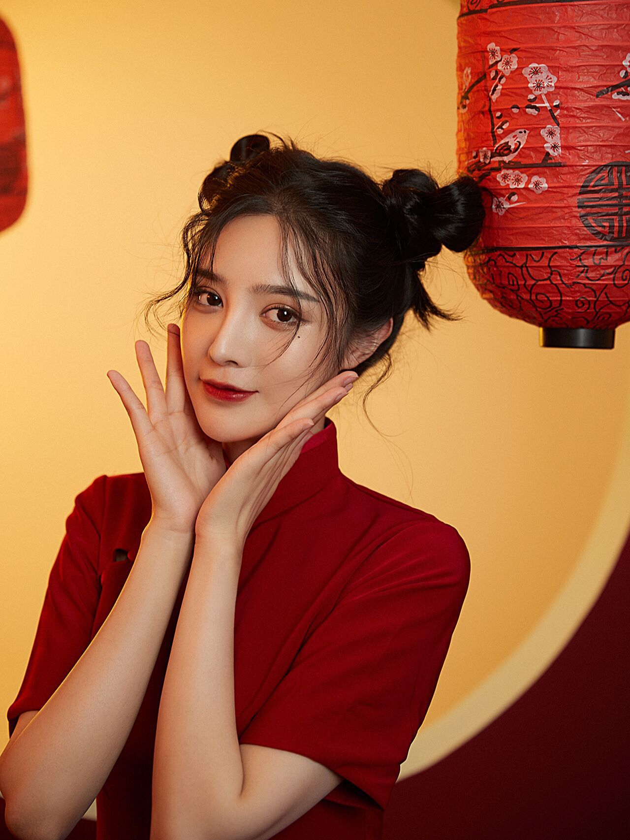 影楼新款写真服装女新年中国风少女旗袍复古艺术照春节拍照摄影服