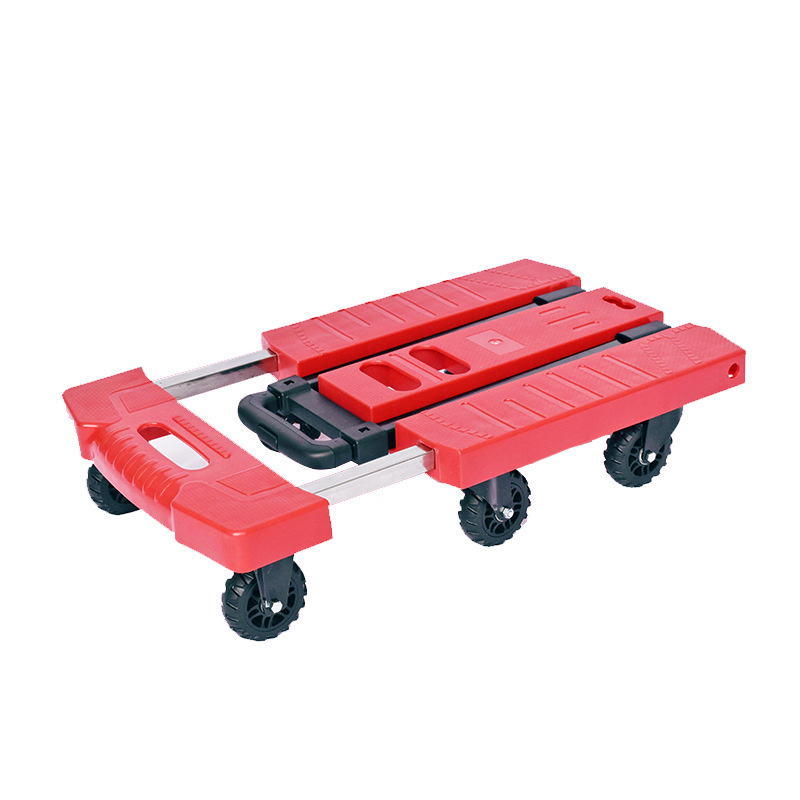 批发小推车折叠便携伸缩手拉车拉杆车家用平板手推车搬运车拉货小