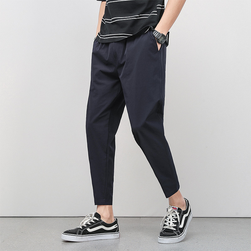 Men's Sports Pants Cropped Pants Men's Straight-Leg Pants Youth Men's Pants Summer Thin Loose Men's Pants Casual Pants Skinny Pants