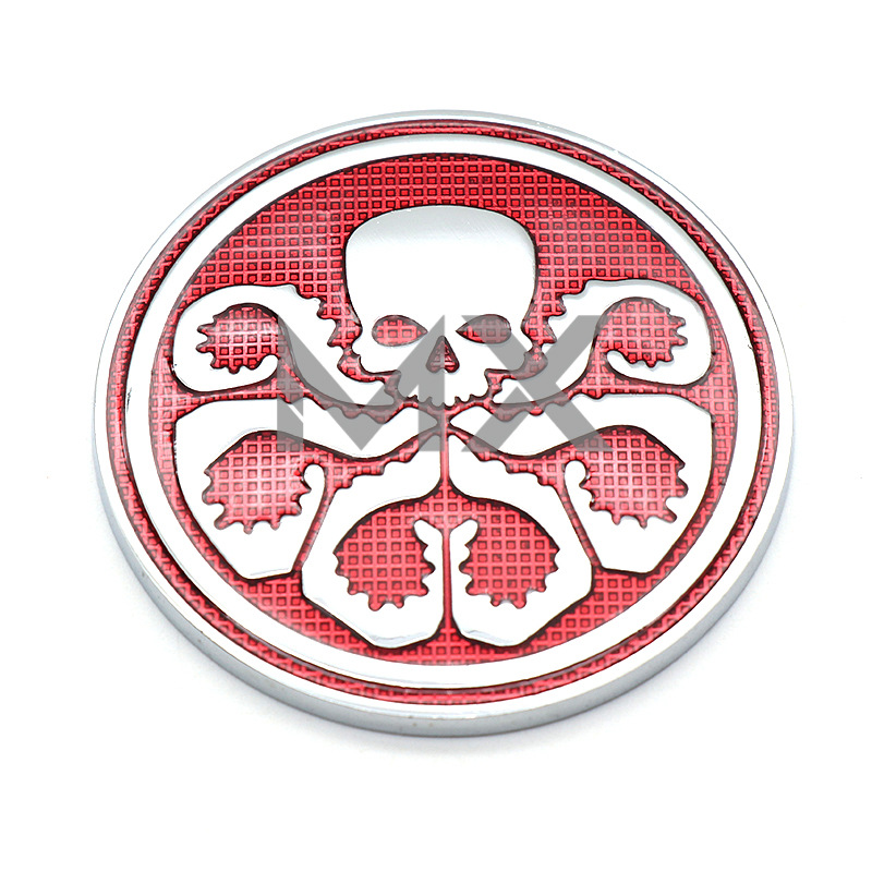 汽车车贴九头蛇车贴 小号神盾局改装标 金属标 车身贴 划痕贴