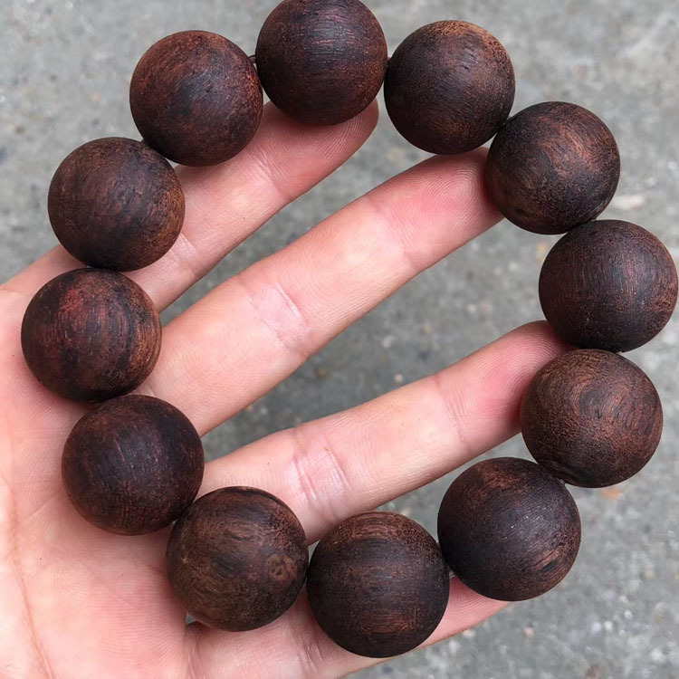 缅甸小叶降真香手串2.0奇楠级软油糖结麻丝黄金甲椰奶香108颗佛珠