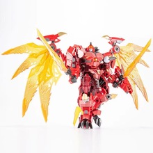 金宝8871变形玩具 小比例火焰飞龙 KO红龙男孩机器人金刚模型