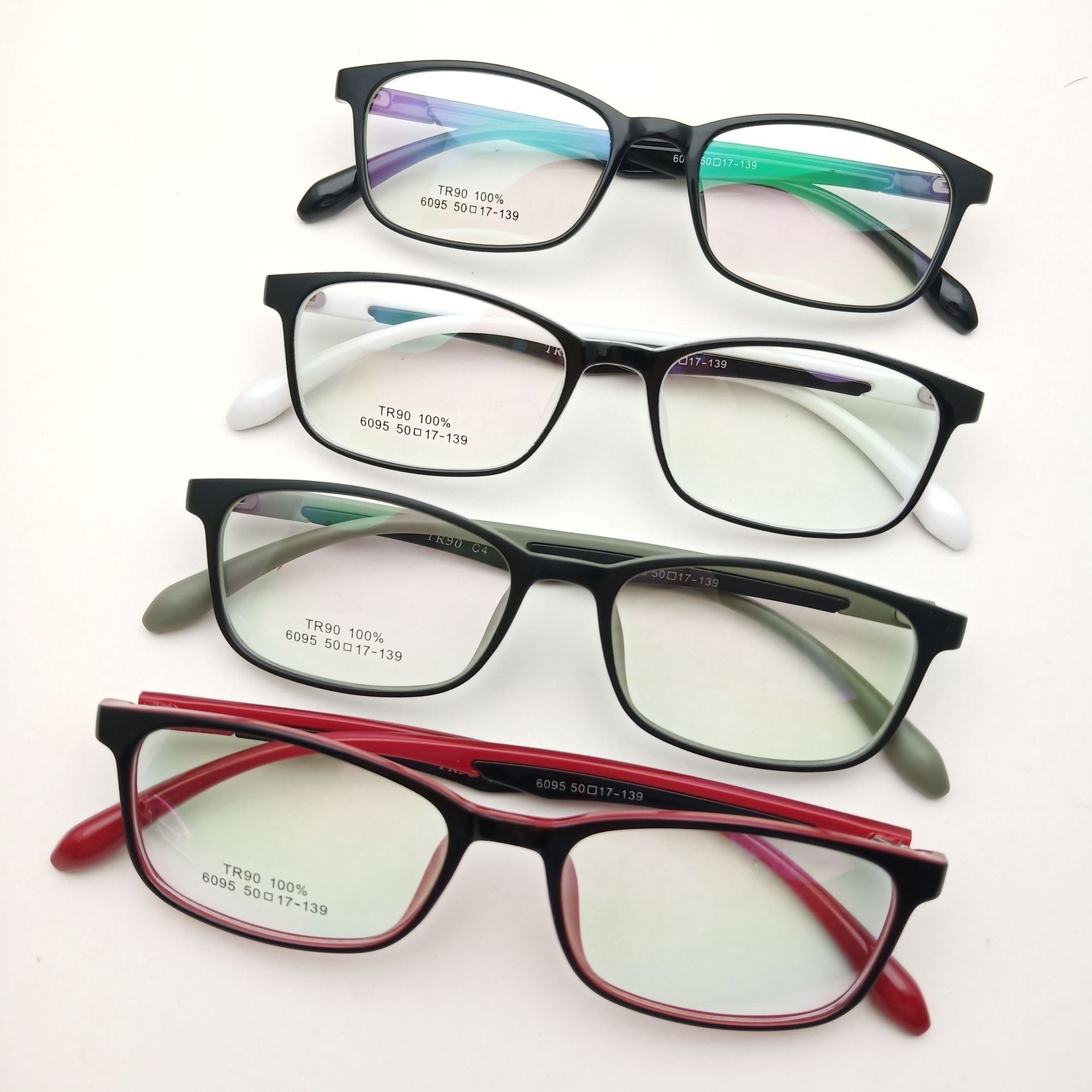 新款超轻tr90眼镜框黑色男女近视眼镜架小码方框多色可选51-17
