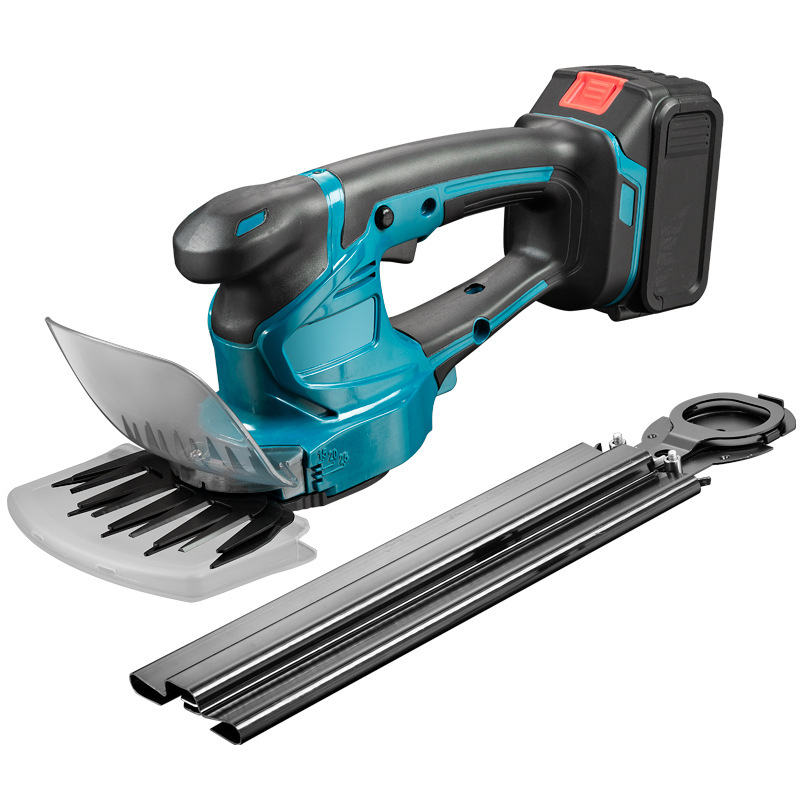 跨境新款园林工具电动剪草机双用无线多功能修剪机单手锂电绿篱机