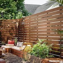 户外防腐木栅栏庭院子围栏花园围墙护栏篱笆屏风隔断遮挡阳台装饰