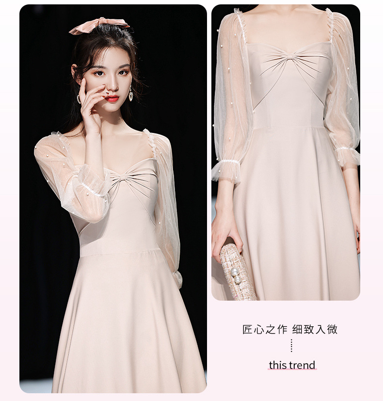 伴娘团礼服显瘦气质2022新款春季姐妹裙闺蜜宴会长款毕业季礼服