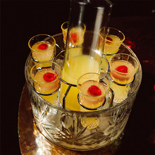 烈酒杯高档水晶玻璃伏特加酒杯都柏林酒吧调酒套装吧台创意白酒杯
