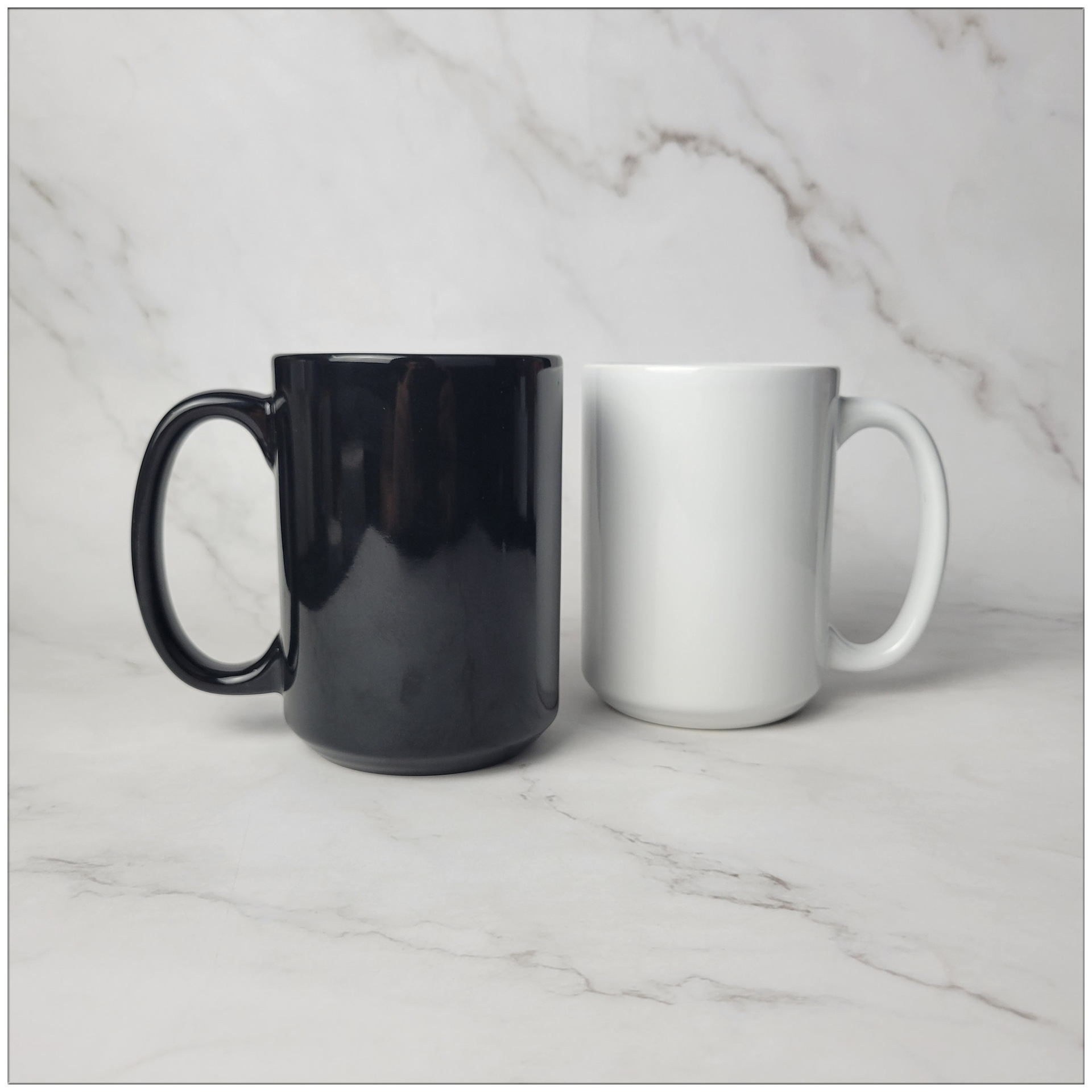 出口欧美15oz陶瓷杯印制logo热转印涂层马克杯空白热升华大容量杯