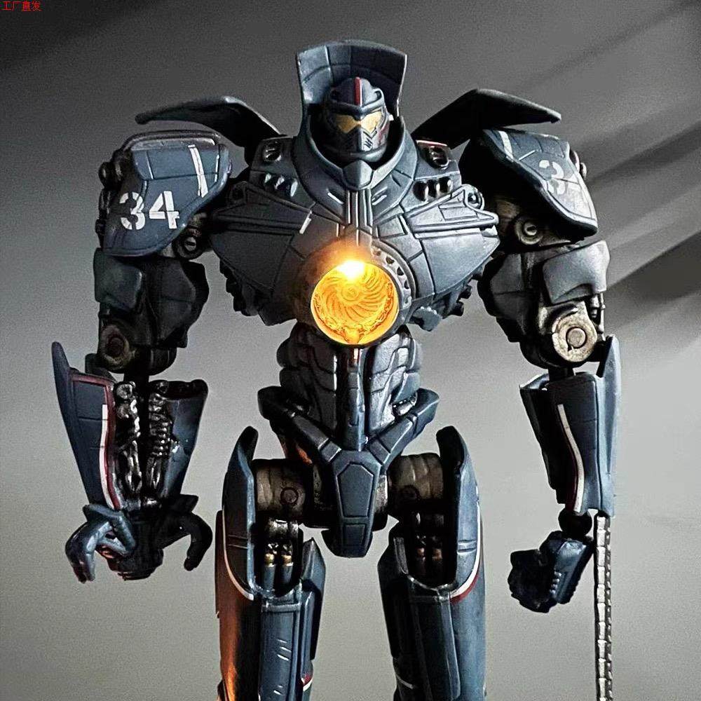 环太平洋机甲模型neca危险流浪者暴风赤红儿童关节可动人偶机器人