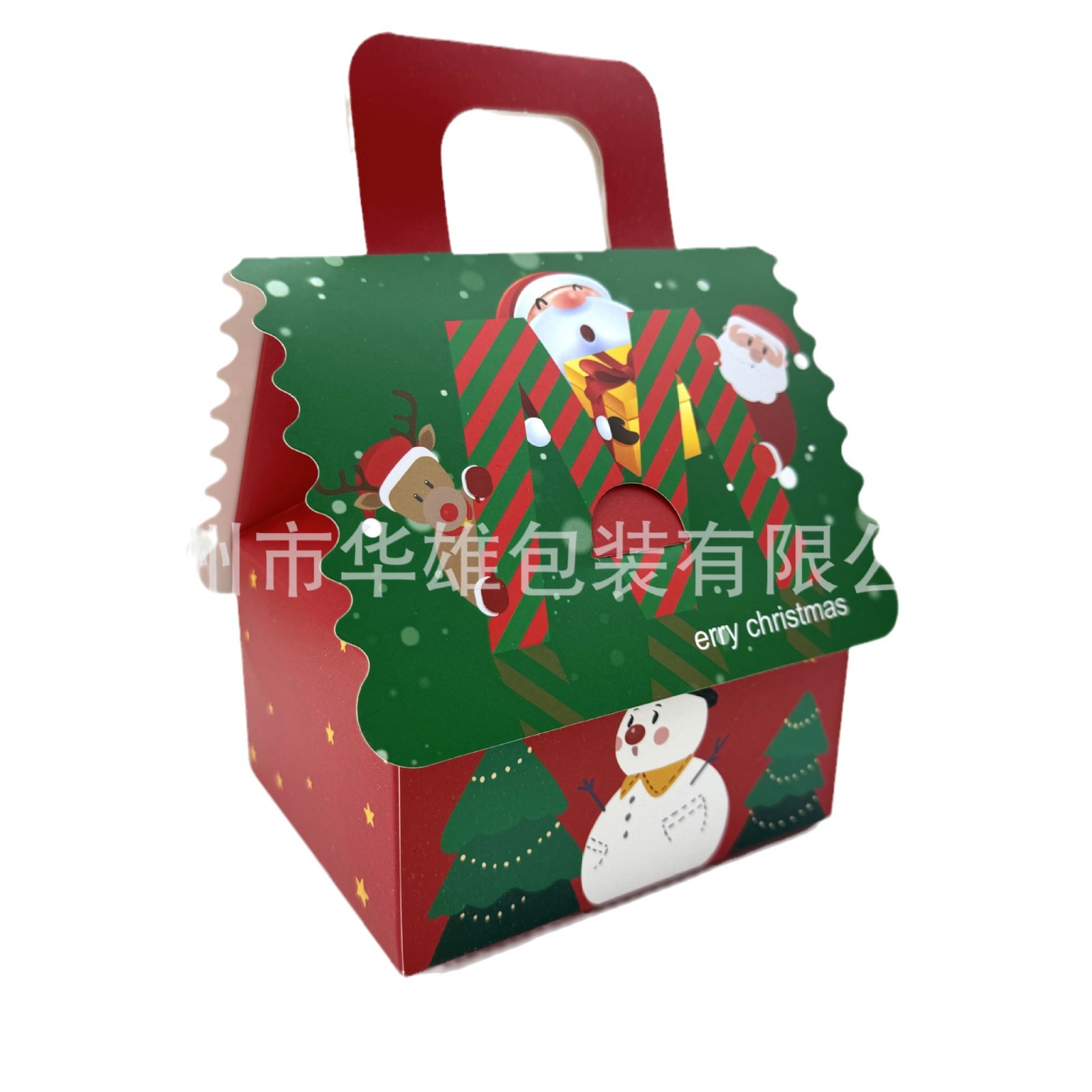 Cross-Border New Arrival Christmas Apple Box Children's Christmas Eve Gift Box Portable Creative Candy Bag Packaging Paper Box