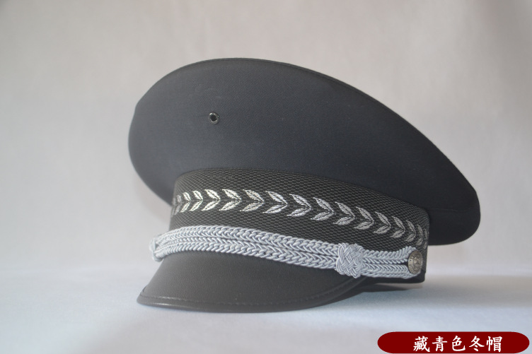 保安大檐帽成人帽子男大盖帽警帽门卫物业安保帽子男款演出大盖帽