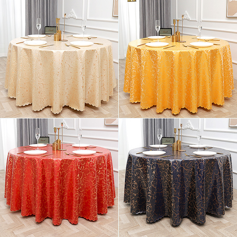 Tablecloth Waterproof Oil-Proof Disposable Hotel Household Coffee Table Cloth Living Room Dining Room Restaurant Big round Tablecloth Tablemat Wholesale