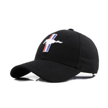 男士户外F1赛车运动帽子刺绣野马汽车标志棒球帽福特4s店纪念帽