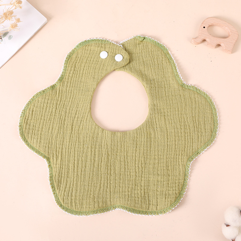 Amazon Popular Pure Cotton Gauze Bib Infant Baby Saliva Towel Male and Female Newborn Baby Spitting Milk Gasket