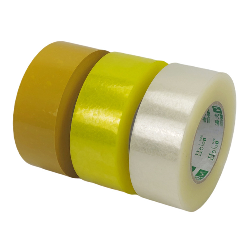 Transparent Tape Wholesale Express Packaging Sealing Adhesive Paper Factory Yellow Tape Logistics Packaging Glue