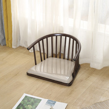 实木榻榻米椅子日式椅子靠背椅 休闲炕椅 落地和室椅飘窗椅家用椅