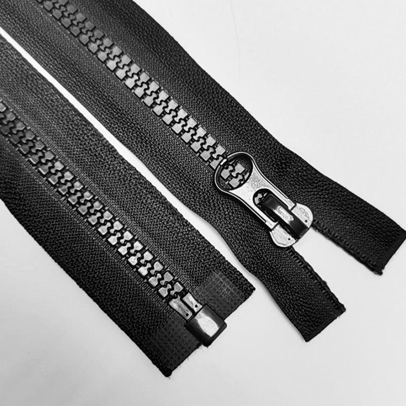 厂家供应8#号树脂拉链 羽绒服装拉链树脂 批发8#开尾树脂拉链