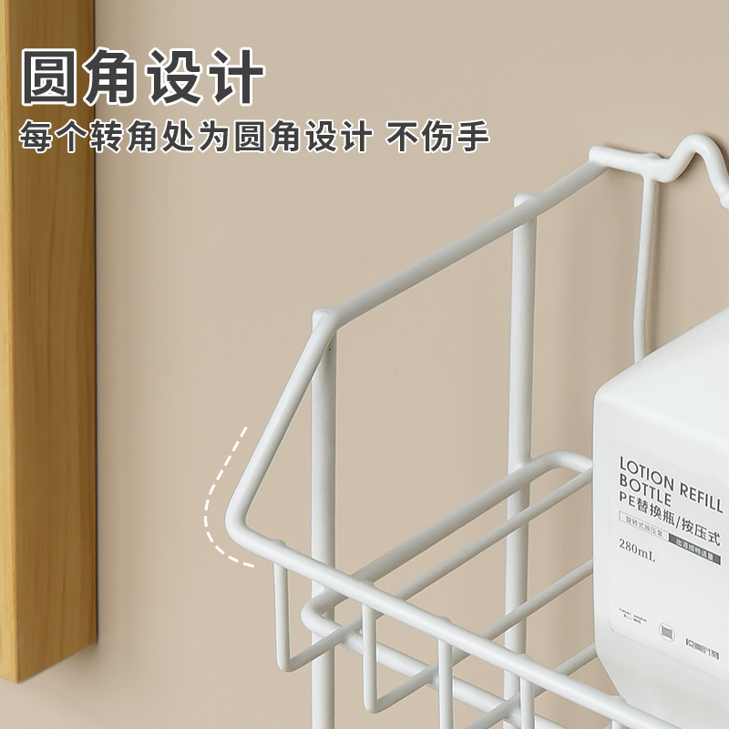 Double-Layer Storage Rack Kitchen Bathroom Bathroom Storage Rack Washstand Seasoning Countertop Oil Salt Sauce Vinegar Rack